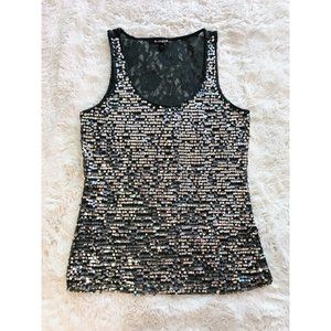 Moving Sale! Good Used Condition | Express Sequin Lace Tank Top | Size Small